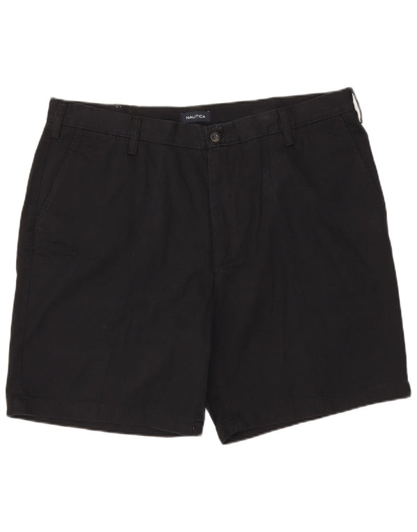 NAUTICA Mens Chino Shorts W40 XL Algodão Preto