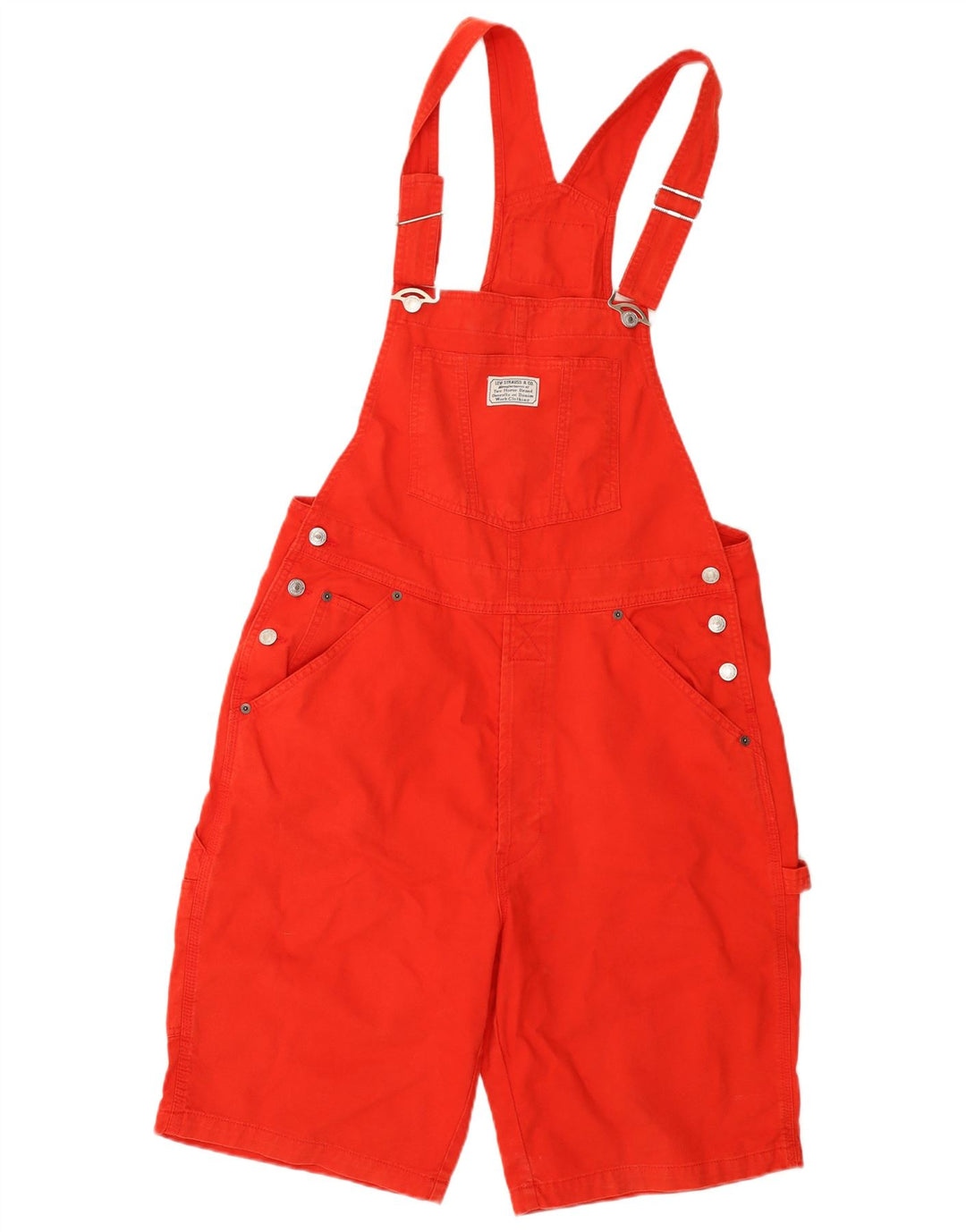 Shorts jeans feminino Levi's Dungarees grande W36 algodão vermelho