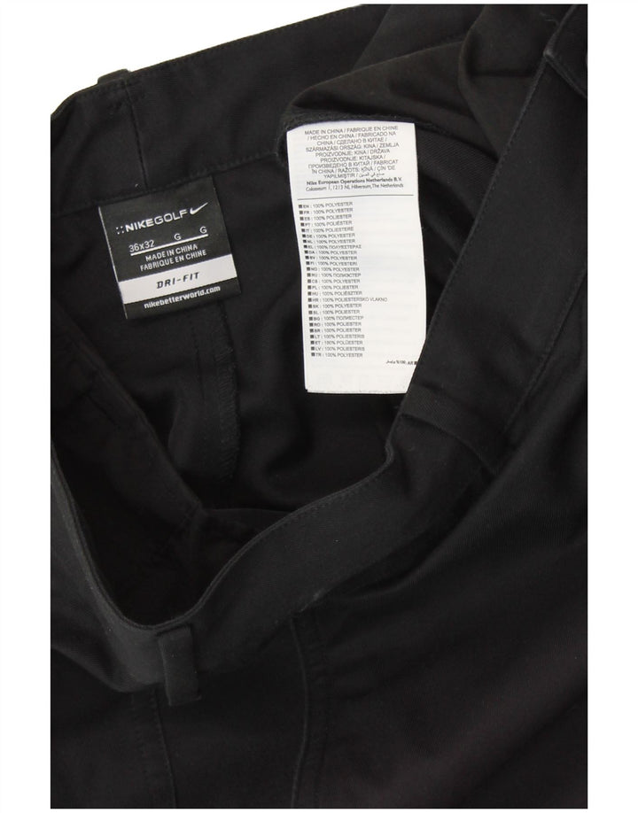 Calça Nike Dri Fit Straight Chino Masculina W36 L32 Poliéster Preto