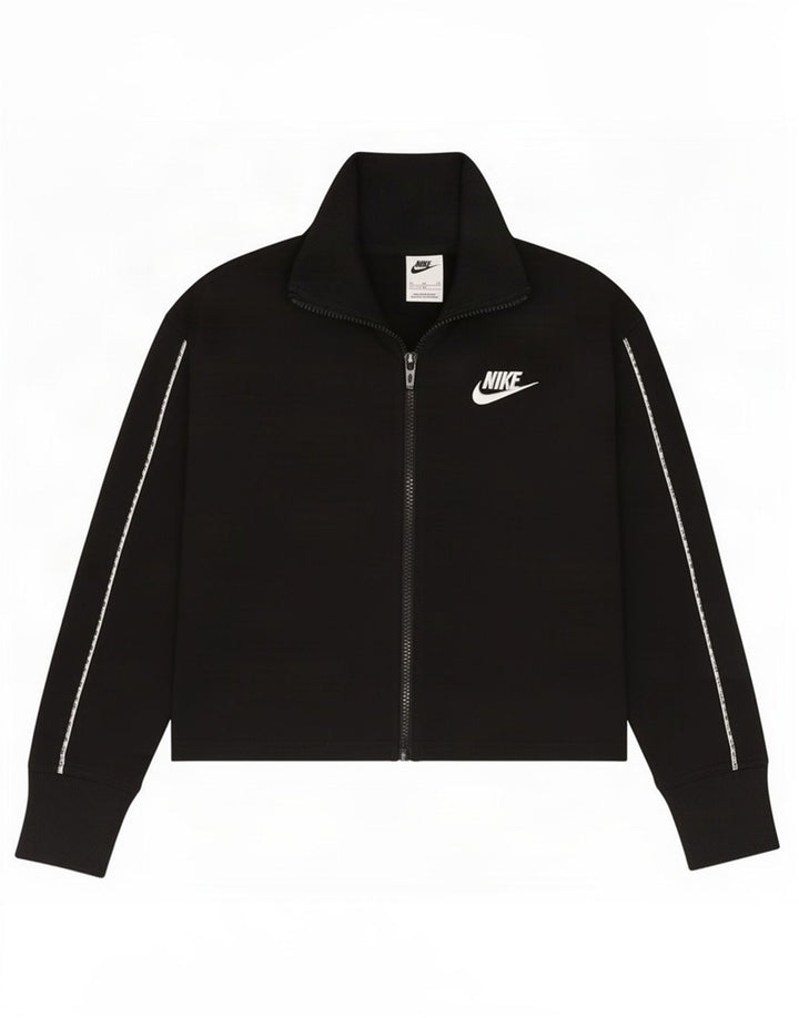 Jaqueta Nike Girls Crop Tracksuit 13-14 anos XL preto poliéster