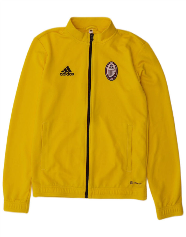 ADIDAS Mens Aeroready Tracksuit Top Jacket Pequeno Poliéster Amarelo