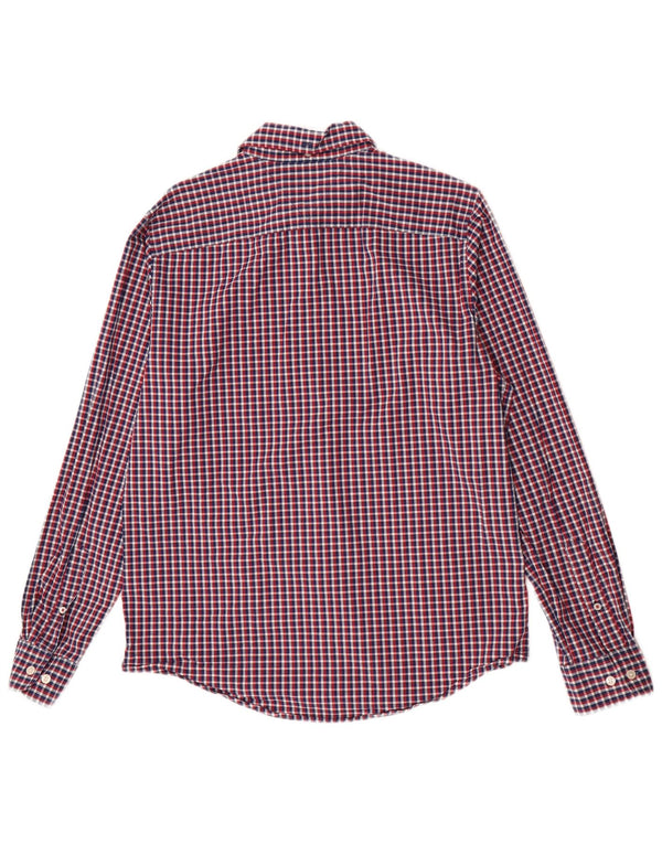 Camisa masculina Tommy Hilfiger Slim Fit média de algodão xadrez multicolorido