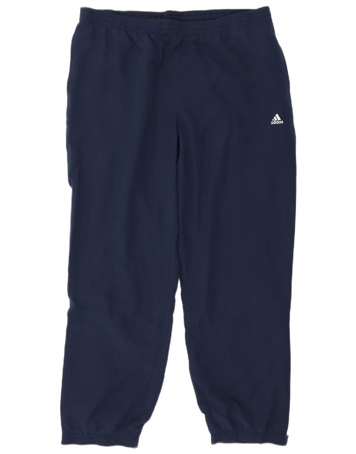 Adidas Mens Climalite Calças de Treino Joggers XL Azul Marinho Poliéster