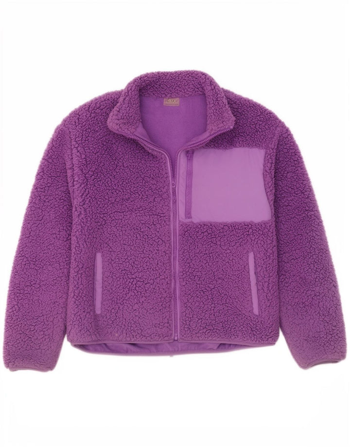 Zara Jaqueta de lã para meninas 13-14 anos Roxo