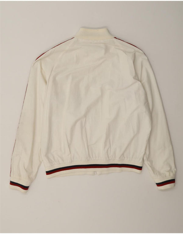 Jaqueta masculina WPM Wildcats Graphic Bomber UK 40 grande bloco colorido branco