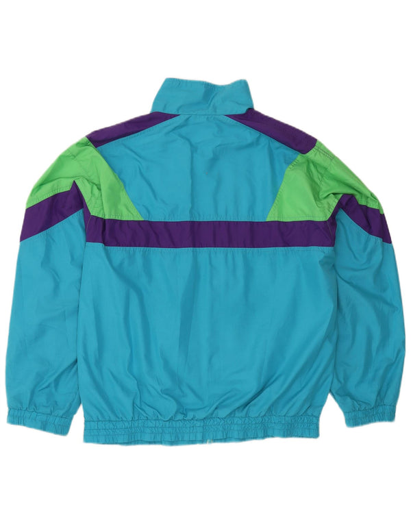 Fila Mens Loose Fit Tracksuit Top Jacket IT 50 Medium Blue Colourblock