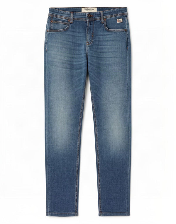 Roy Rogers Mens Slim Jeans W34 L29 Blue Cotton