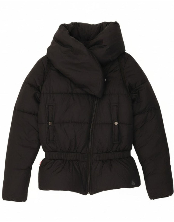 Jaqueta acolchoada feminina LEVI'S UK 6 XS preto nylon