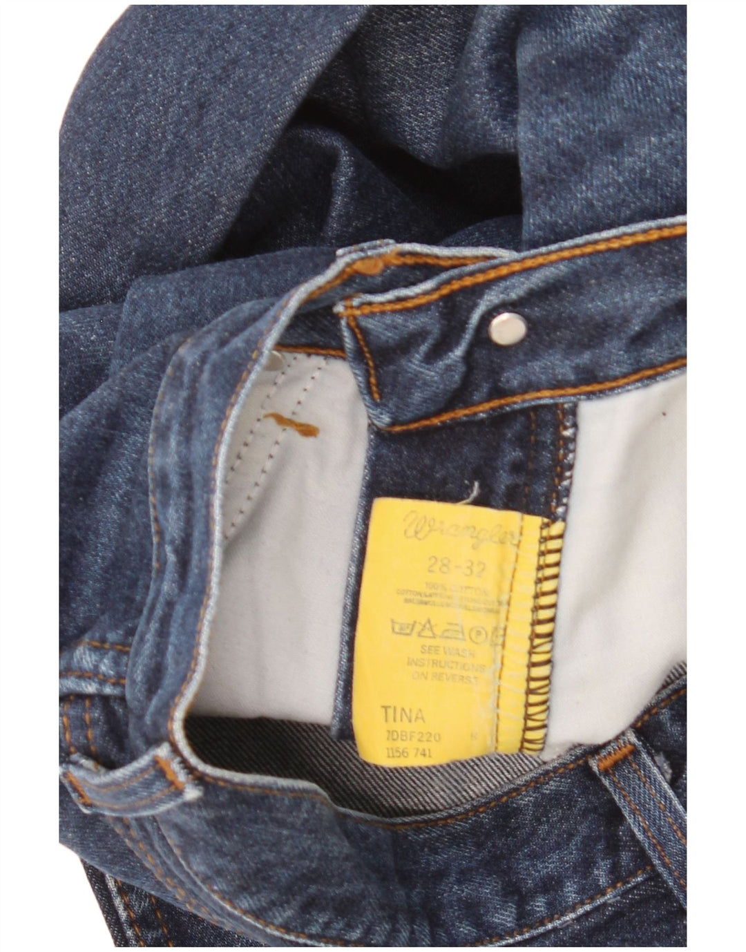 Wrangler Mens Bootcut Jeans W28 L32 Azul Marinho Algodão