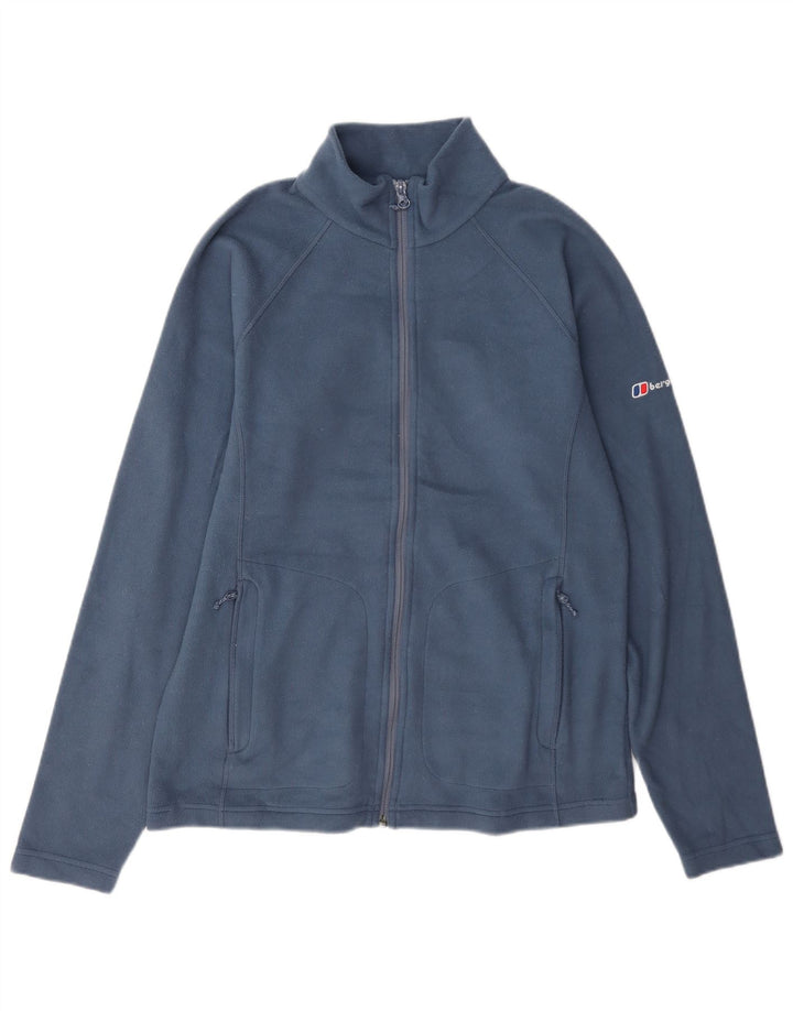 Jaqueta de lã feminina Berghaus UK 14 poliéster azul médio