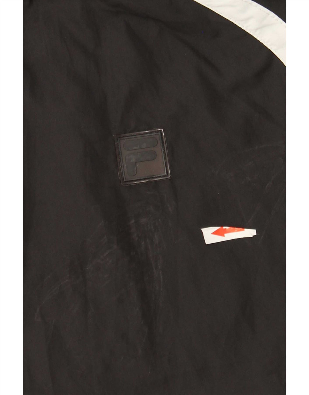 Jaqueta bomber masculina Fila UK 40 grande poliéster colorblock preto