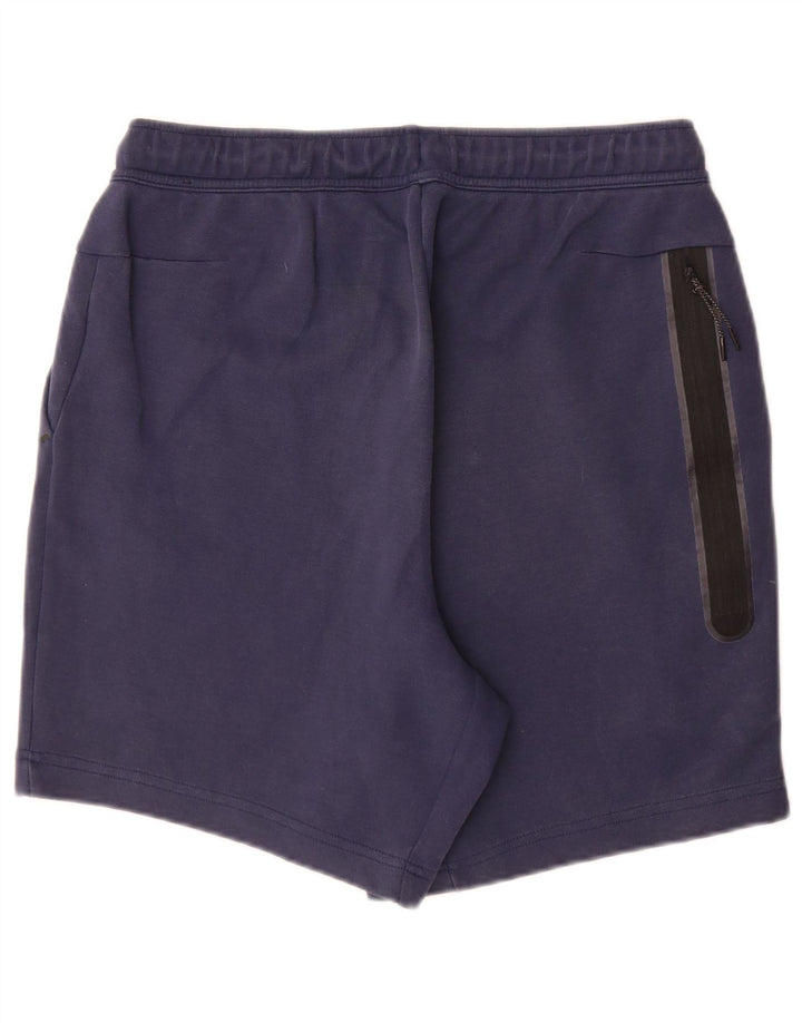Shorts esportivos masculinos Nike médio azul marinho algodão