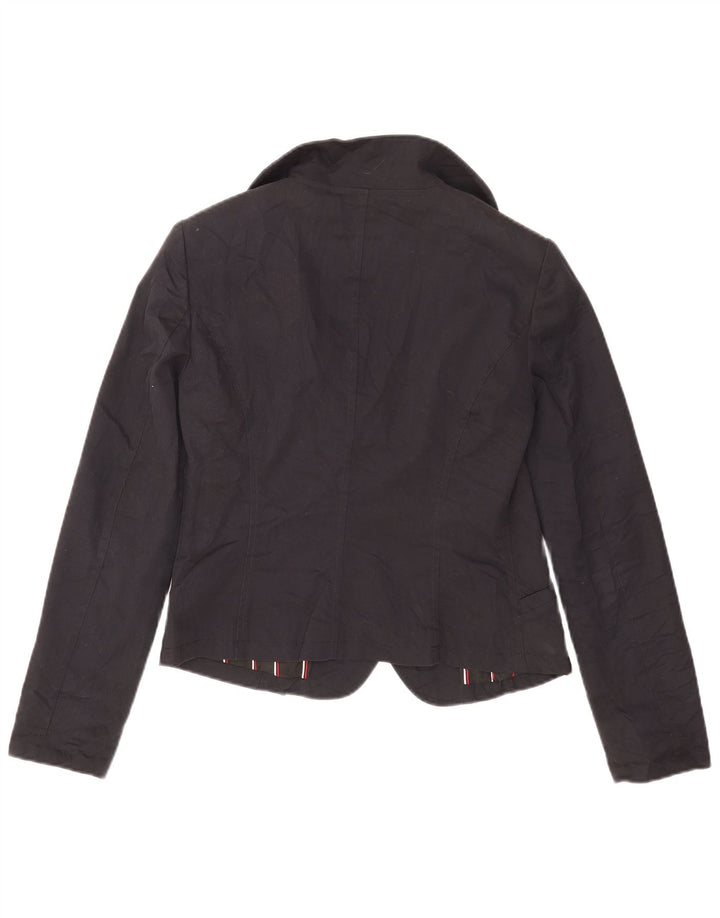 Jaqueta Blazer Feminina Armani Jeans Crop 1 Botão EUA 10 Grande Azul Marinho