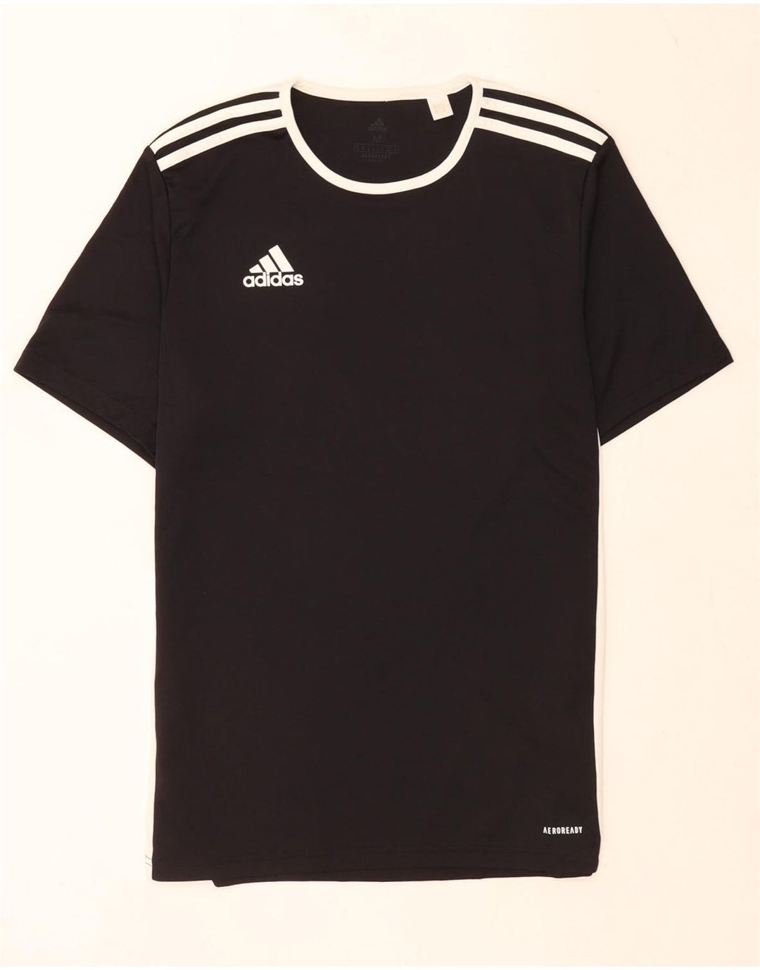 Adidas Mens Aeroready Camiseta Top Médio Poliéster Preto
