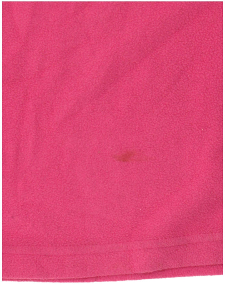 Suéter de lã feminino Invicta com zíper e gola UK 14 poliéster rosa médio