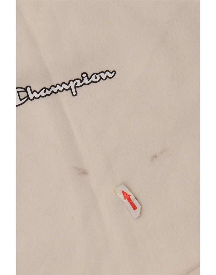 Champion moletom masculino jumper XL branco colorblock algodão