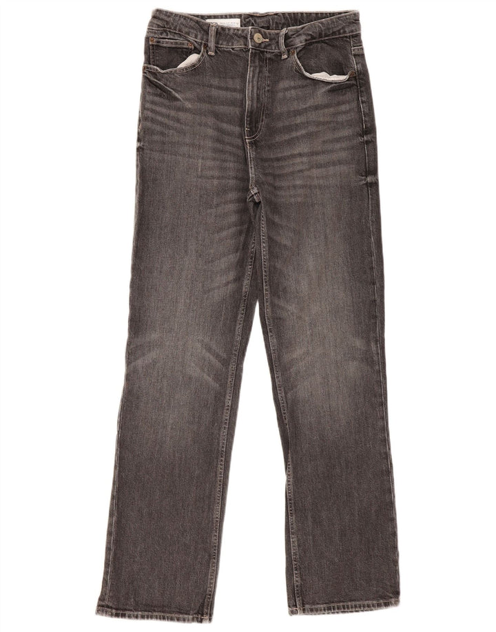 Zara Mens Straight Jeans EU 40 Médio W30 L32 Cinza Algodão