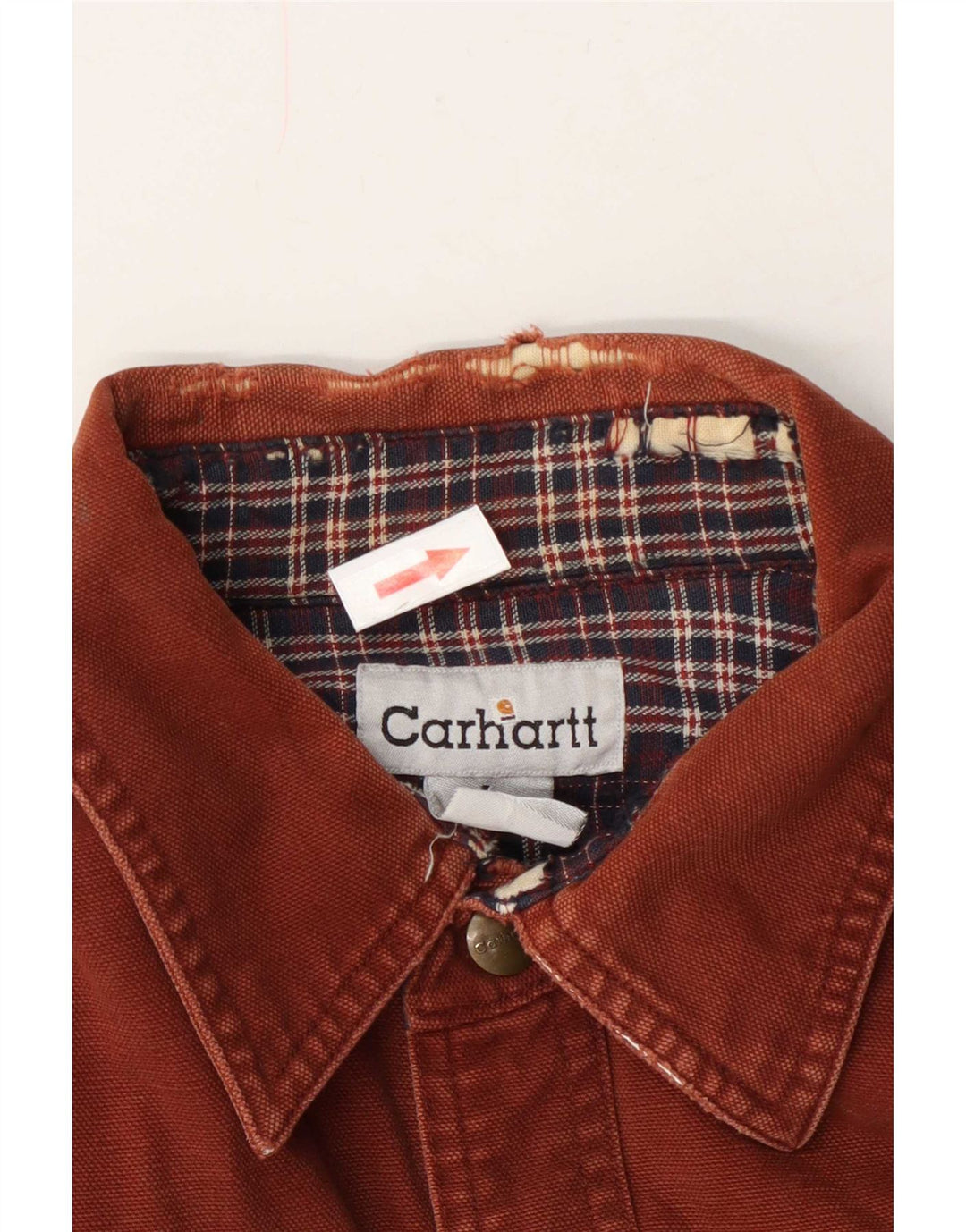 Camisa Carhartt masculina lenhador grande algodão marrom