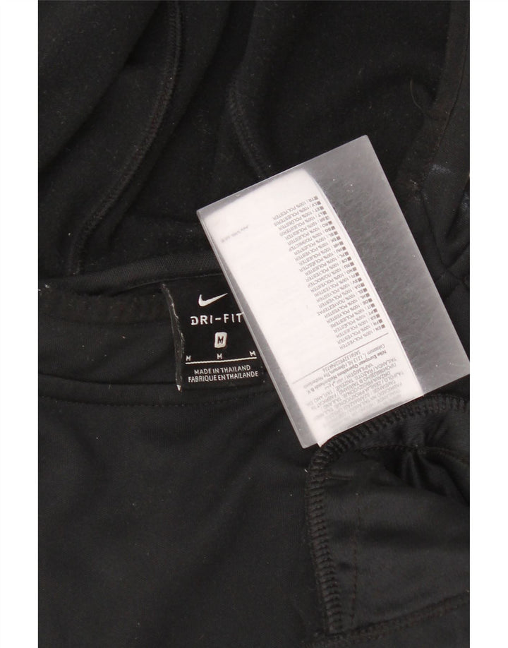 Nike Mens Dri Fit Hoodie Jumper Médio Preto Poliéster
