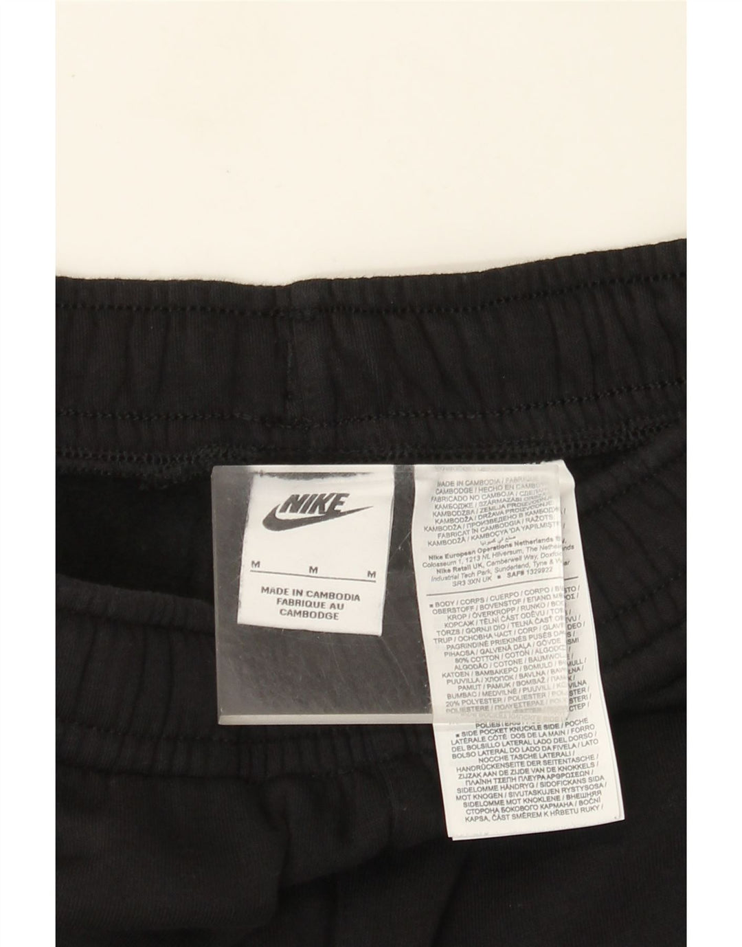 Nike Mens Graphic Calças de treino Joggers Medium Black Colourblock