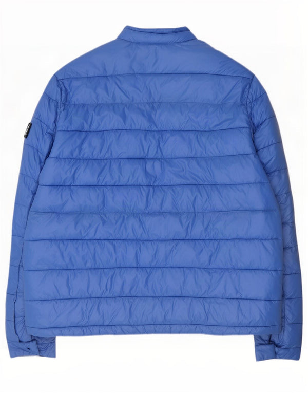 Jaqueta acolchoada masculina Dkny UK 44 2XL azul nylon