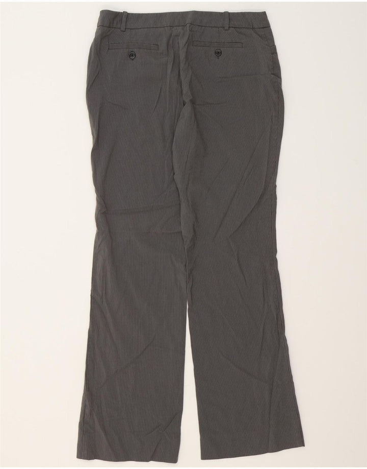 MOSSIMO Womens Bootcut Casual Trousers US 8 Medium W34 L32 Grey Pinstripe Vintage Mossimo and Second-Hand Mossimo from Messina Hembry 