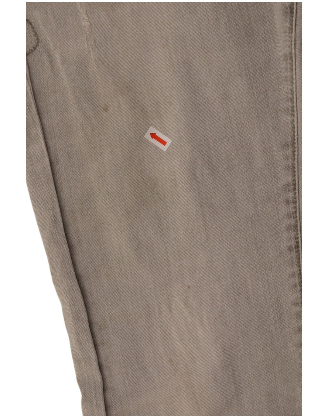 ARMANI Calça jeans reta masculina desgastada W30 L32 algodão cinza