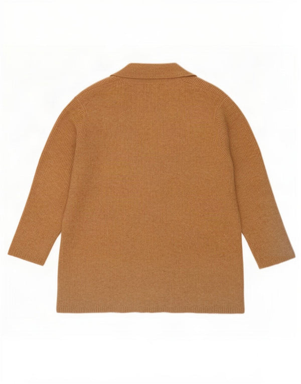 Suéter cardigã feminino oversized longline da Marks & Spencer Reino Unido 18 XL bege