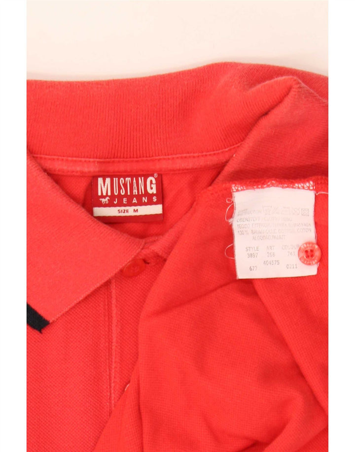 Camisa polo masculina Mustang médio algodão vermelho