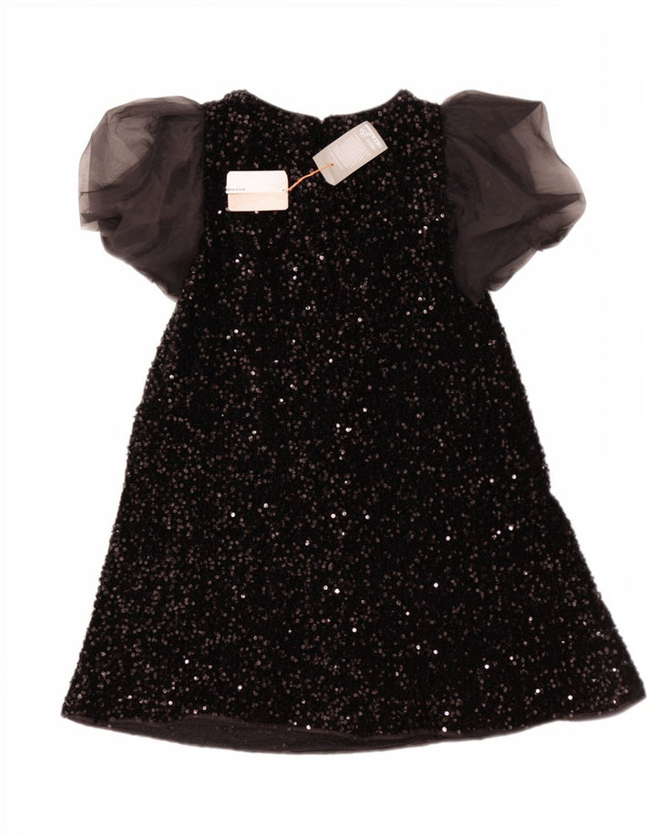 Vestido monsoon feminino com lantejoulas evasê 12-13 anos preto poliéster