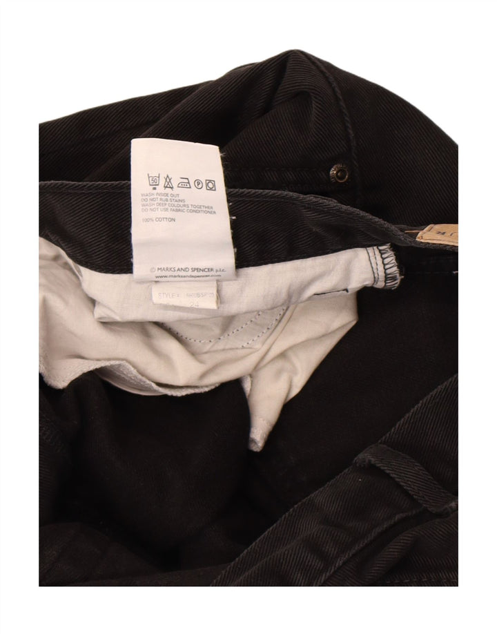 Jeans retos masculinos Marks & Spencer W38 L33 algodão preto