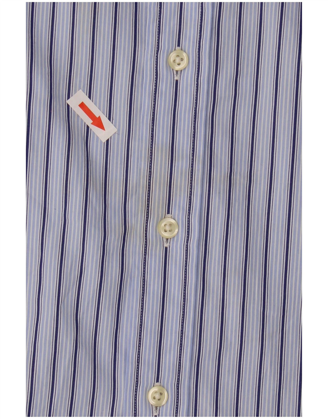 Polo Ralph Lauren Camisa masculina de algodão listrado azul médio