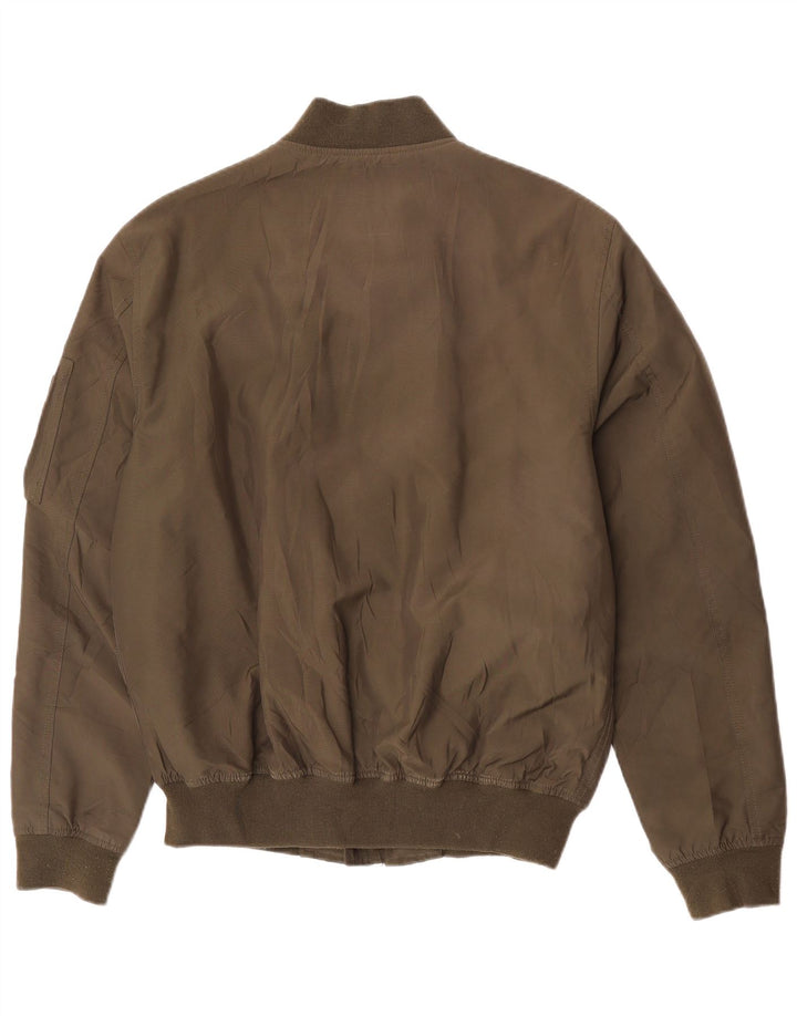 Jaqueta bomber masculina Zara UK 40 grande cáqui
