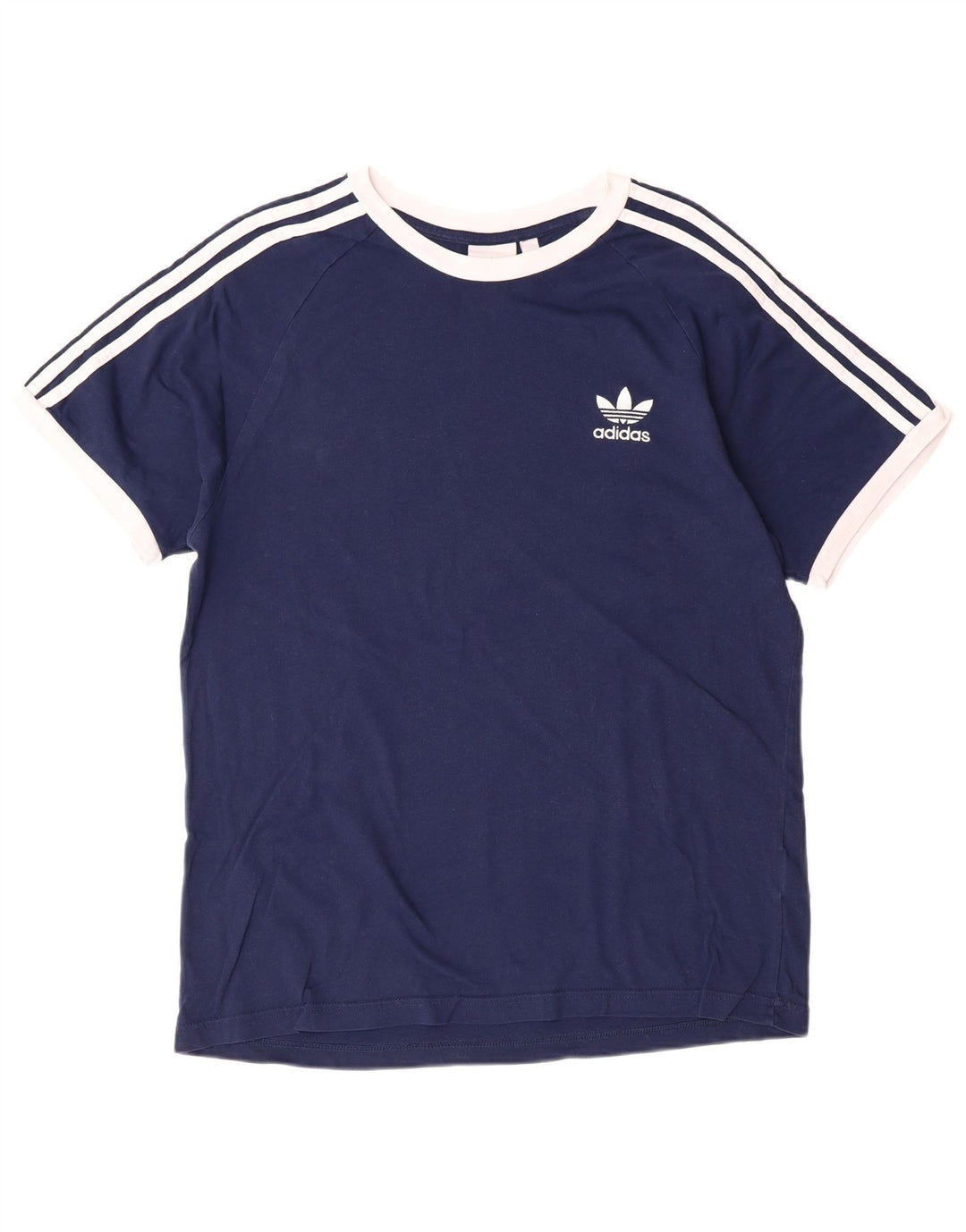 Camiseta masculina ADIDAS grande algodão azul marinho