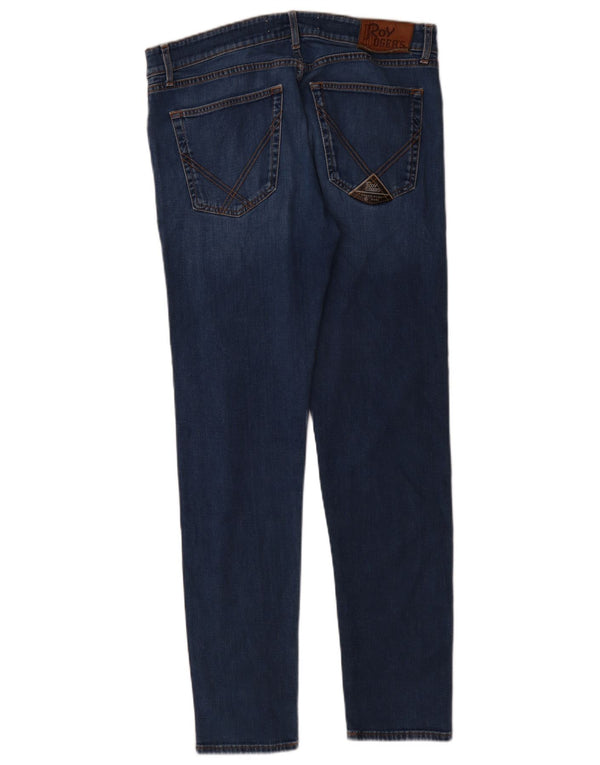 Calça jeans feminina Roy Rogers Candiani Slim W38 L32 azul algodão