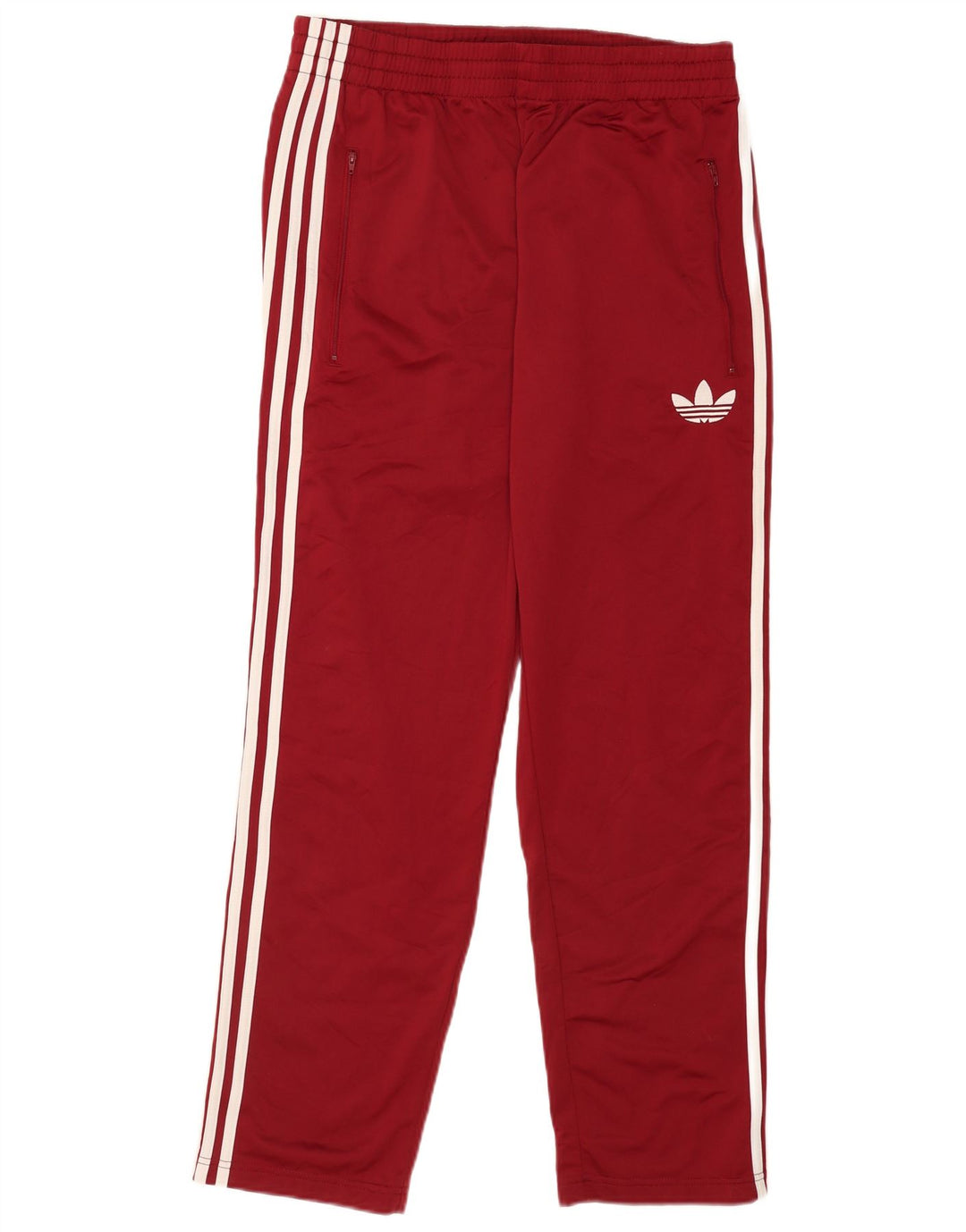 Calças de treino masculinas Adidas grandes poliéster cor de vinho