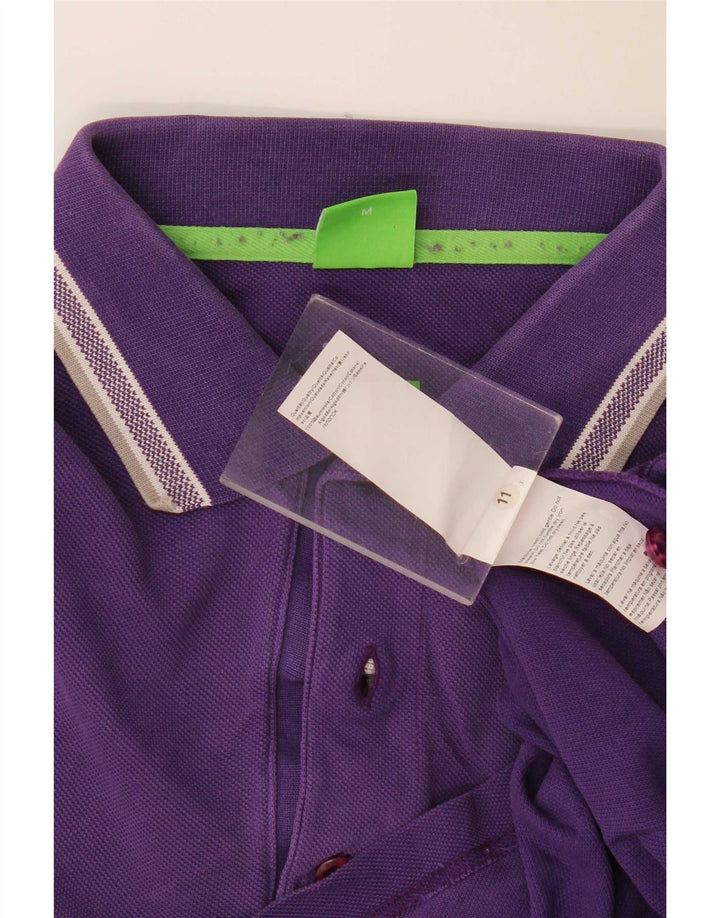 Camisa polo masculina Hugo Boss algodão roxo médio