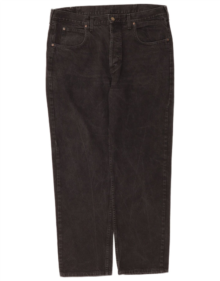 Lee Mens Chicago Straight Jeans W40 L34 Algodão Preto