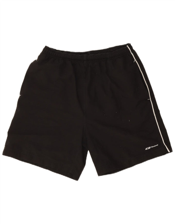 Shorts de natação masculino Reebok médio preto poliéster