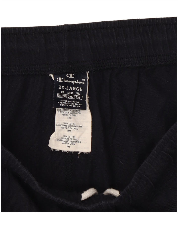 Shorts esportivos masculinos Champion 2XL algodão azul marinho