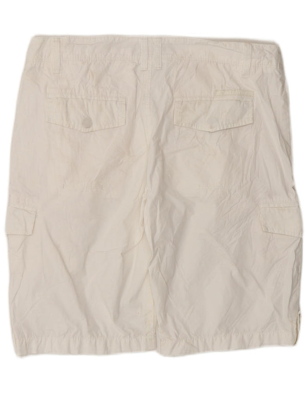 Shorts cargo masculino Calvin Klein W32 médio algodão branco