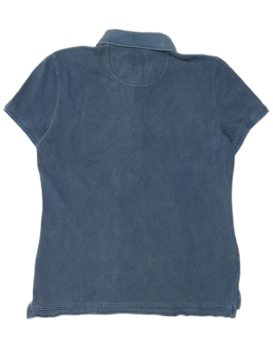 Camisa polo feminina Lacoste tamanho 40 algodão azul médio