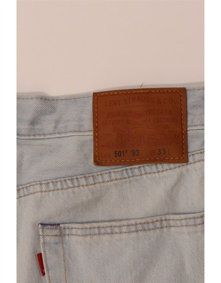 LEVI'S Masculino 501 Shorts Jeans W33 Azul Médio