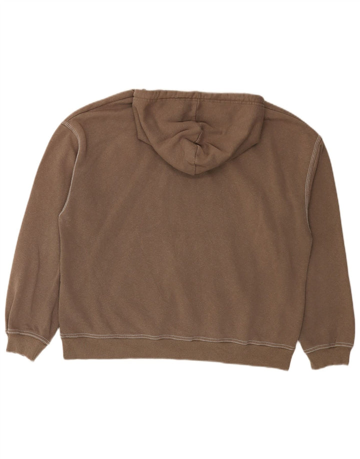 Pulôver feminino com capuz grande pull & Bear UK 10 algodão cinza pequeno