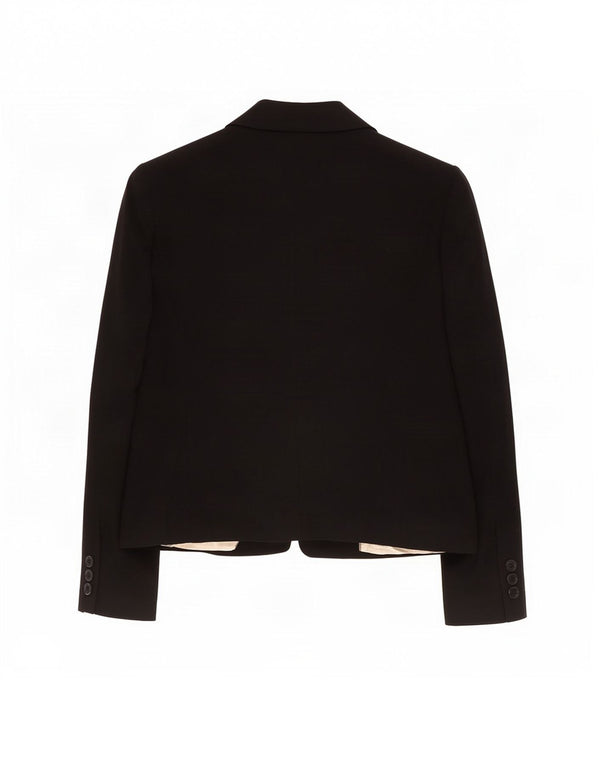 Jaqueta blazer feminina Marks & Spencer com 1 botão Reino Unido 20 2XL poliéster preto