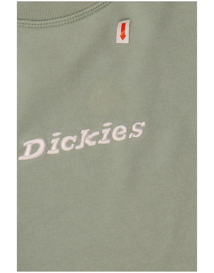 Suéter feminino DICKIES com estampa oversized cropped Reino Unido 14 verde médio