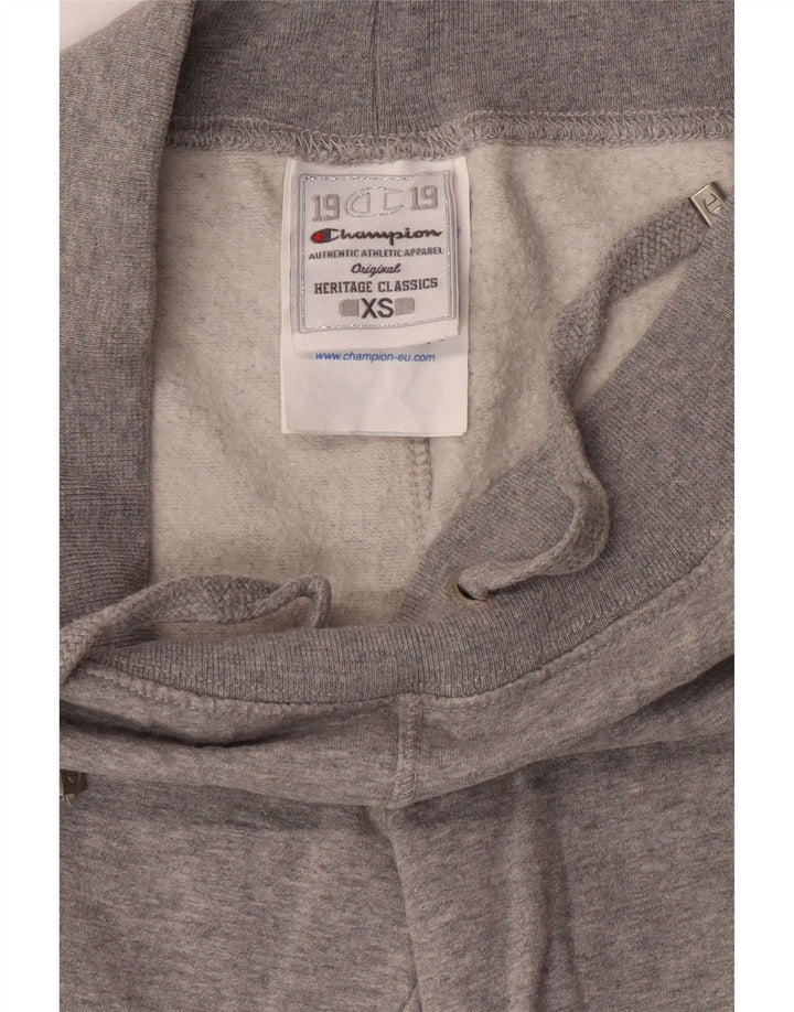 Calça de treino feminina CHAMPION Heritage Classics UK 4 XS algodão cinza