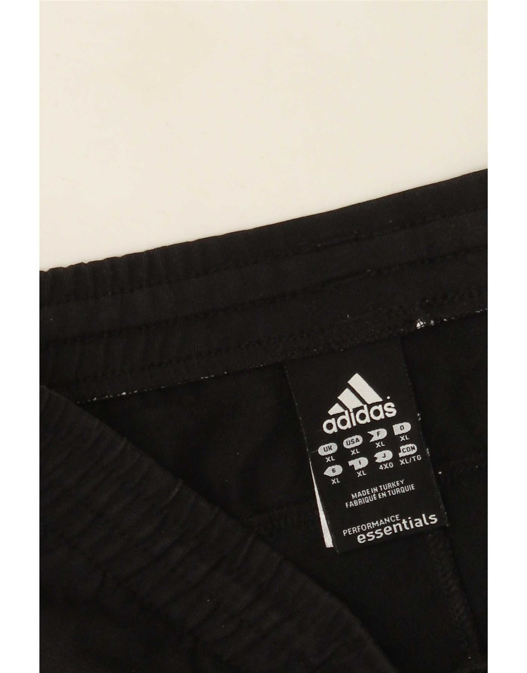 Shorts esportivos masculinos Adidas XL algodão preto