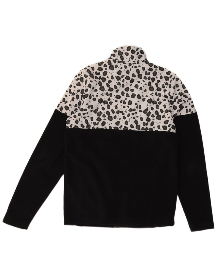 Jaqueta de lã masculina Ellesse Reino Unido 36 poliéster preto pequeno com estampa animal