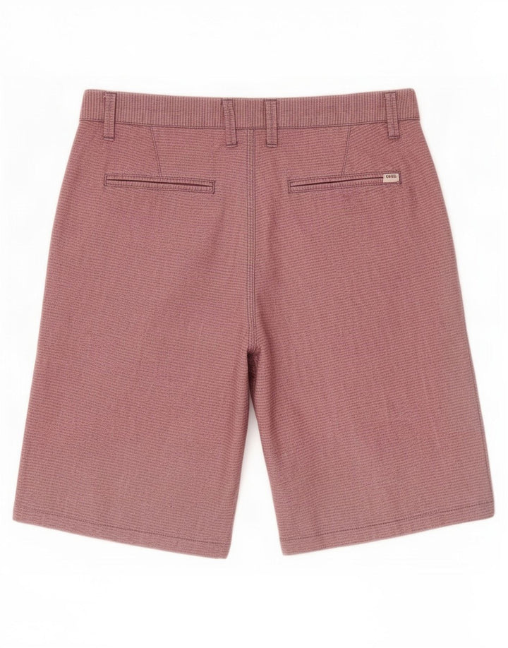 Vans Masculino Chino Shorts Médio W32 Rosa Listrado Algodão